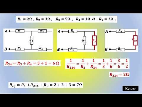 Exercice corrigé association des résistors