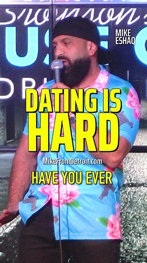 1.1M views · 10K reactions | Comedian says Dating is Hard now. ⁣⁣Text MIKE to 206-207-5422 to get alerts when I'm in your area! ⁣⁣SHOW DATES: MikeFromDetroit.com ⁣⁣#standupcomedian #standupcomedy #sex #dating #jokes #funny #lol #trans #transrights #love #obama #biden #maga #trump #mikeeshaq | Mike Eshaq | Facebook