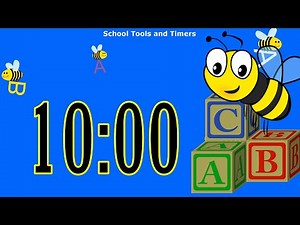 10 Minute Countdown Timer - School Spelling Bee 🐝 Alphabet 🅰️🅱️