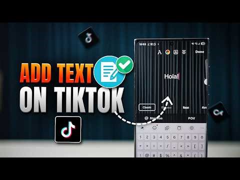 Add Text on TikTok Video Easily | TikTok Text Tutorial Android