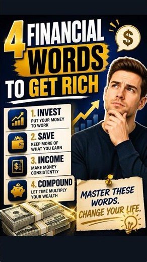 Memorize These 4 Financial Terms Before You Turn 30! 📈 #Shorts