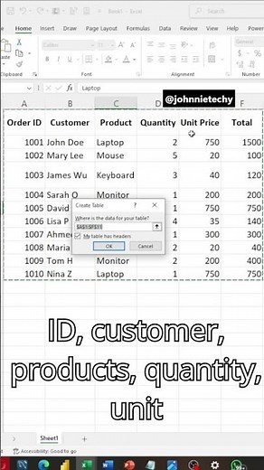 Stop Formatting Manually! Use This Excel Shortcut (CTRL + T) #excel #excelforfreelancers#microexcel