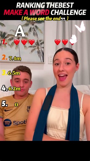 Ranking The Funniest Make A Word Challenge Moments#shorts #makeaword #challenge #trending #viral (2)