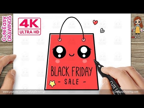 How to Draw a Cute Shopping Bag Simple & Easy for Kids and Toddlers