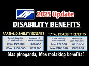 SSS DISABILITY BENEFITS 2025 UPDATE.