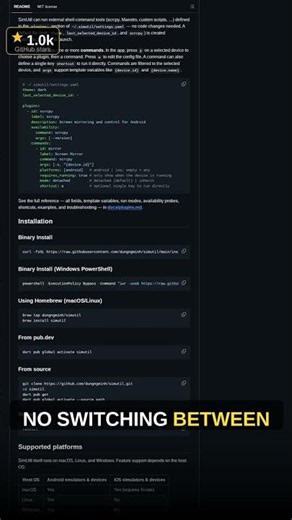 SimUtil manages Android and iOS devices from terminal