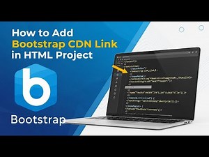 How to Add Bootstrap CDN Link in HTML Project