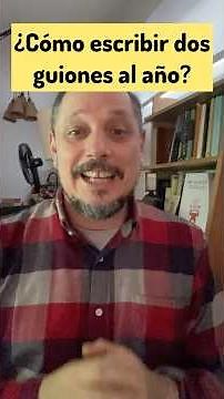 ¿Quieres mejorar la productividad y escribir dos guiones de largo por año? #guion