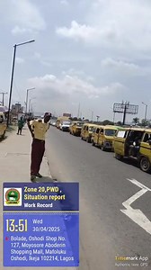 [1:55PM] #PWD #TrafficUpdate Currently, traffic flow is smooth from the Iyana Dopemu underpass inwards Ile-zik and connecting Sule junction, although there are slight delays due to traffic alternation in that area. The stretch from Ile-zik to Ajayi Farm is also experiencing good traffic flow. Proceeding from Ajayi Farm heading towards National is slow. Officers are present there ensuring ease of movement. From National down to Bolade junction, the road is clear with minor delays at traffic light