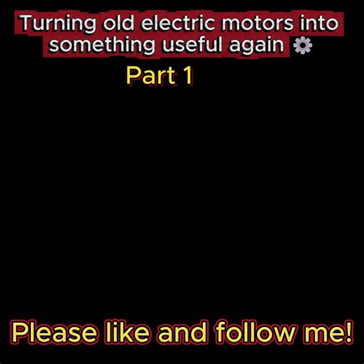 Turning old electric motors into something useful again ⚙️ #fyp #foryoupage #viral #recycle #reuse #electricmotor