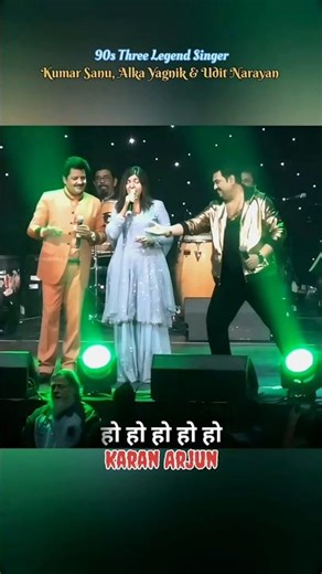Ye Bandhan To💞❤️Karan Arjun || Kumar Sanu, Alka Yagnik & Udit Narayan Live 90s Hit Song #shorts