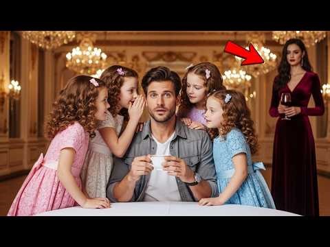Single Dad Was Having Tea Alone— Until CEO's Quadruplet Girls Whispered: "Pretend You're Our Father.