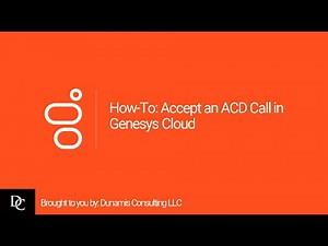 How-To: Accept an ACD Call in Genesys Cloud