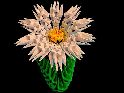 Easy 3D Origami Flower for Beginners #1 – DIY paper flower tutorial🌸