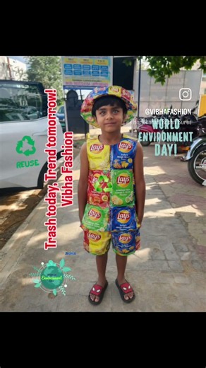 😱 From Chips Packets to Viral Outfit! ♻️ #WasteToWow #shorts