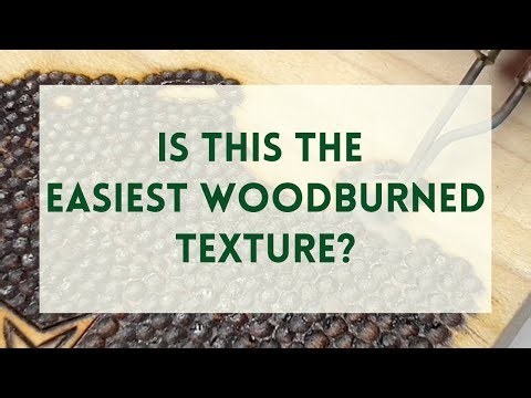 Super Easy Woodburned Texture: Stippling!