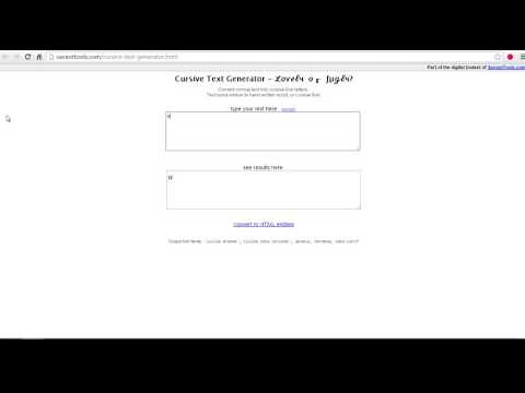 How to Write Cursive in Computer