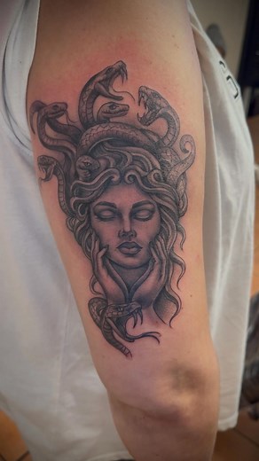 ✨And there we have it boom 💥 lovely Medusa by Micktomo 👨‍🎨🙏🙏 | Ruby Arts Tattoo Studio