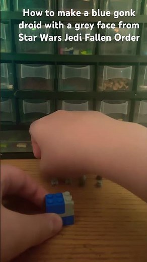 How to make a blue gonk droid with a grey face from Star Wars Jedi Fallen Order