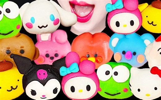 Jane ASMR BT21, SANRIO MOCHI EATING