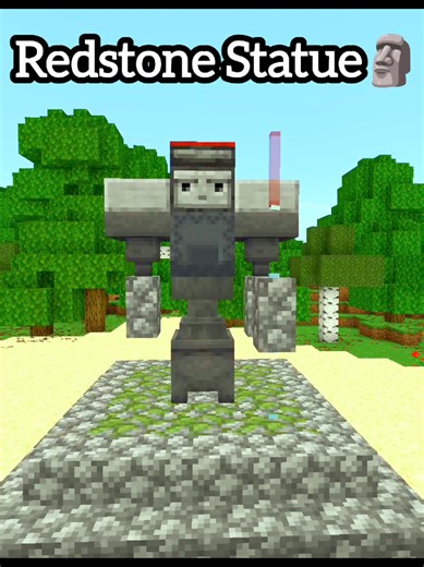 Tricky Minecraft Redstone Statue Build 🤯