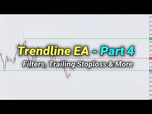 Mastering Trendlines in MT5 — Part 4: Filters, TSL & Manual Trendline Support | @Automation23