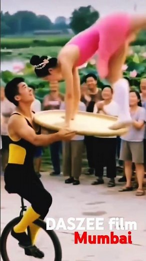 What a wonderful gymnastics girl shows how to improve balance safely