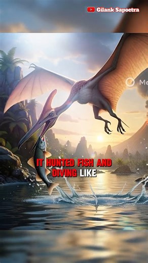 Pteranodon: Giant Flying Reptile of the Cretaceous! 🦅🔥 #Shorts #pteranodon #animalfacts