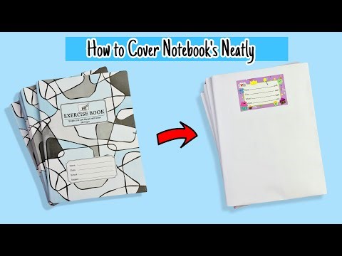 How to cover notebook neatly | how to cover book perfectly | notebook cover ideas