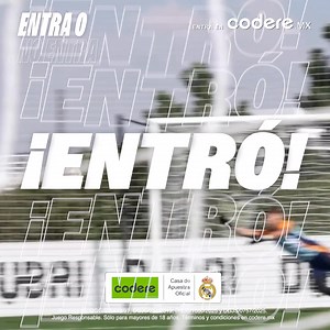 ¡Juega en Codere Ahora! Regístrate y Obtén 1,000 de Regalo y un Bono de Bienvenida de Hasta 7,000 para Apoyar al Real Madrid. | Codere