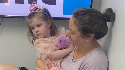 Mum's 'shock' after baby is born with a 'confronting pineapple-sized' cyst