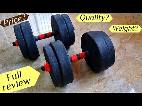 FitBox Sports Intruder 20 Kg Adjustable PVC Dumbbell Weights With Dumbbell Rods review