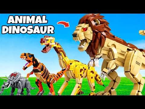 LEGO Jurassic Zoo: I Turned Every Animal into a Giant Dinosaur! | Bricks UP