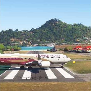 Extreme Short Runway Takeoff! Boeing 737 Dangerous Airport Departure