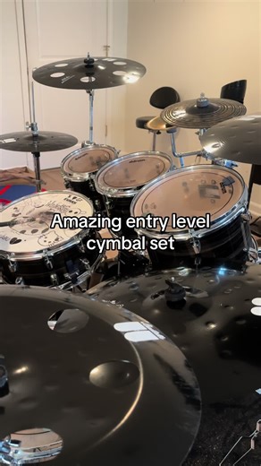 super solid set for beginners or anyone looking for cymbals go mess around with, create stacks or just play on. Great for darker metal #drums #fyp #drummer #drumtok #viral