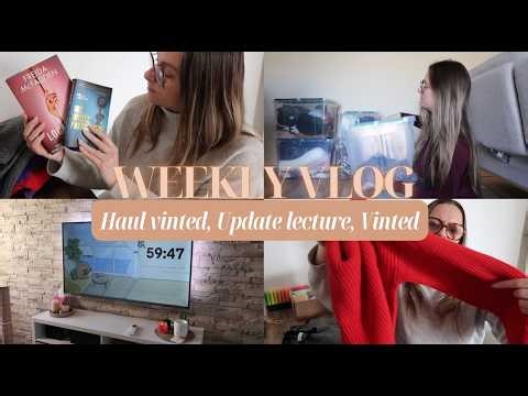 WEEKLYVLOG : Haul Vinted, Update Lecture...