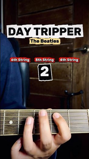 Day Tripper Guitar Tutorial - The Beatles - Easy Songs on Acoustic