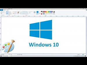How to Draw Windows 10 Logo in MS Paint | Ms Paint |