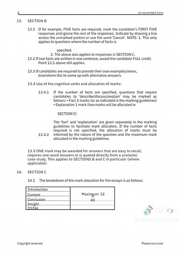 Grade 11 Business Studies P2 November 2023 Memo