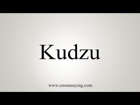 How To Say Kudzu