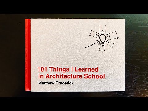 Book Review: 101 Things I Learned in Architecture School | Matthew Frederick | Episode #1