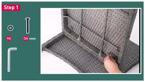 Pamapic 5 Pieces Patio Furniture Set, Rattan Balcony Furniture with Ottomans, PE Wicker Outdoor Patio Chairs Set with Coffee Table for Poolside, Porch, Lawn, Garden, Balcony(Beige)