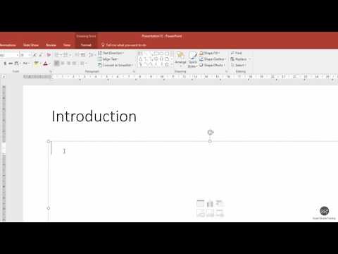 PowerPoint 2016 - Add a default slide to a presentation and add content