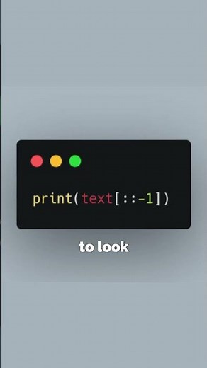 Reverse a String in 1 Line (Python)