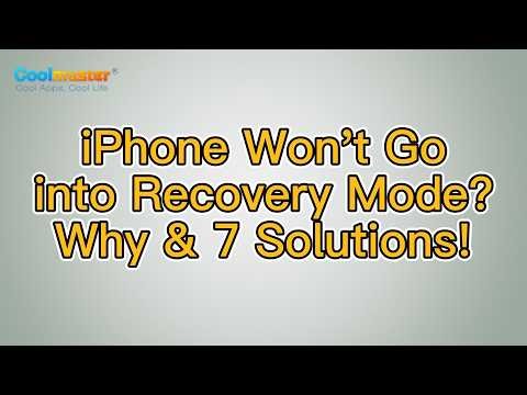 How to Fix iPhone Won't Go into Recovery Mode? [Solved]