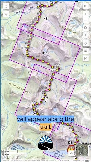How to get FREE highly detailed topo maps for the Continental Divide Trail!