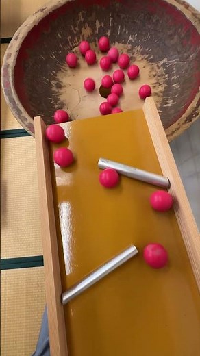 Marble Run (Marble Run course using pipe slopes and a large wooden funnel) #13 #ASMR