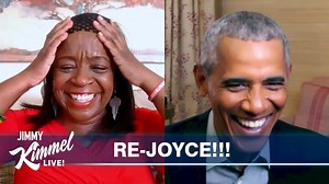 President Barack Obama surprises an amazing fan! 😭💙 | Jimmy Kimmel Live