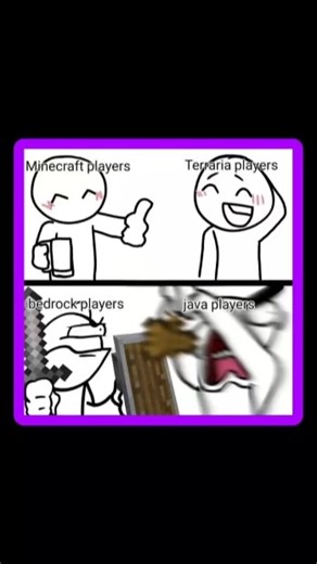 Bedrock VS Java 😼 | #minecraft #funny #gaming #memes #minecrafthumor #trendingshorts #explorepage