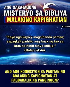 1M views · 1.5K reactions | Ang Nakatagong Misteryo sa Bibliya: Ano ang Koneksyon sa pagitan ng Malaking Kapighatian at Pagbabalik ng Panginoon? | Jenny Content | Facebook